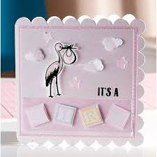 New Baby Stamps Set / Sellos de Polímero bebé Descontinuado Crafter&