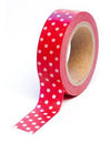 Washi Tape Polka Dot Red / Cinta Adhesiva Puntitos