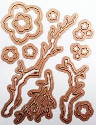 Cherry Blossoms Dies and Emboss / Suaje y Realce Flor de Cerezo Descontinuado Spellbinders