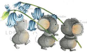 Cling Stamps Bluebell Parade / Sello Cling de Ratones Descontinuado LDRS Creative