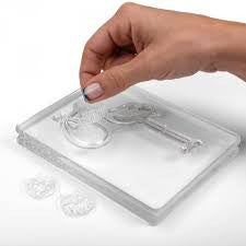 Sizzix Clear Stamps Stork Announcements /  Sellos de Bebé descontinuado Sizzix
