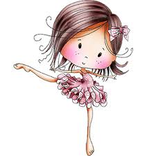 Cling Mounted Rubber Stamps Dancing Queen / Sello Cling Reina del Baile Descontinuado LDRS Creative