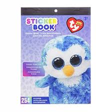 Sticker Book for Kids Beanie Boo Ice Cube Penguin  / Libro con 254 Estampas Animalitos Pingüino
