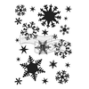 Snowflakes Stencil  / Plantilla de Copos de Nieve