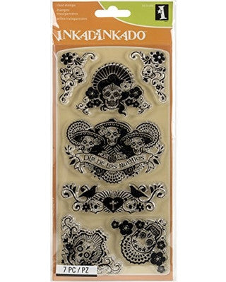 Sellos de Polímero Dia de los Muertos 60-31293 Descontinuado Inkadinkado