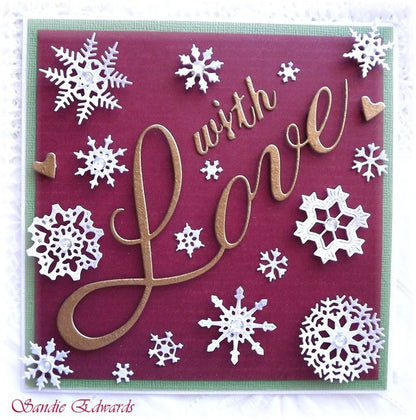 Snowflowers Set One Dies / Suajes de Corte de Copos de Nieve Descontinuado Cheery Lynn Designs