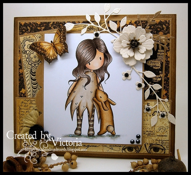 Sellos de Goma  Cling Gorjuss / Gorjuss I Love You Litle Rabbit Descontinuado Santoro