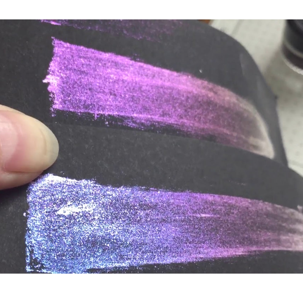 Cosmic Shimmer Opal Blaze Polish Teal Raspberry Pastas Texturizadoras y Medios Mixtos Creative Expressions