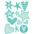 Stars Hearts Dies / Suajes de Estrellas y Corazones Descontinuado Cuttlebug
