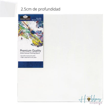 Canvas Board 8 x 8" / Lienzo Para Artista de 20.32 cm Lienzos Royal Langnickel