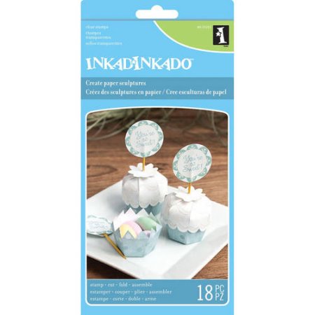 Clear Stamps Paper Sculptures / Sellos para crear Cajitas de Papel Descontinuado Inkadinkado