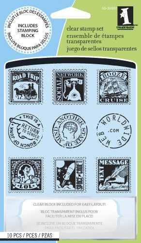 Sellos de Polímero Estampilla  / Postage Inchie Bundle Descontinuado Inkadinkado