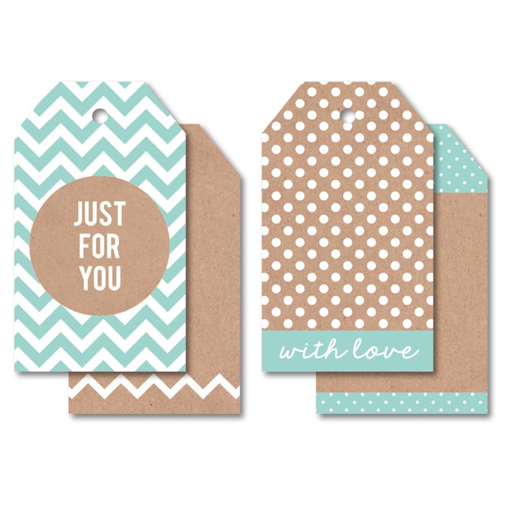 Kaisercraft Tags W/String Green / Paquete de Etiquetas Menta Sobres y Etiquetas Kaiser Craft
