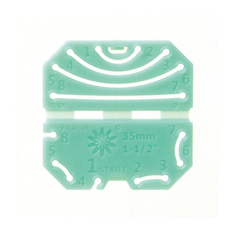 Plantilla para hacer flores de tela / Kanzashi Gathered petal extra small Descontinuado Clover