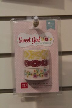 Washi Tape Sweet Girl / 3 Cintas Adhesivas Niñas Descontinuado Echo Park
