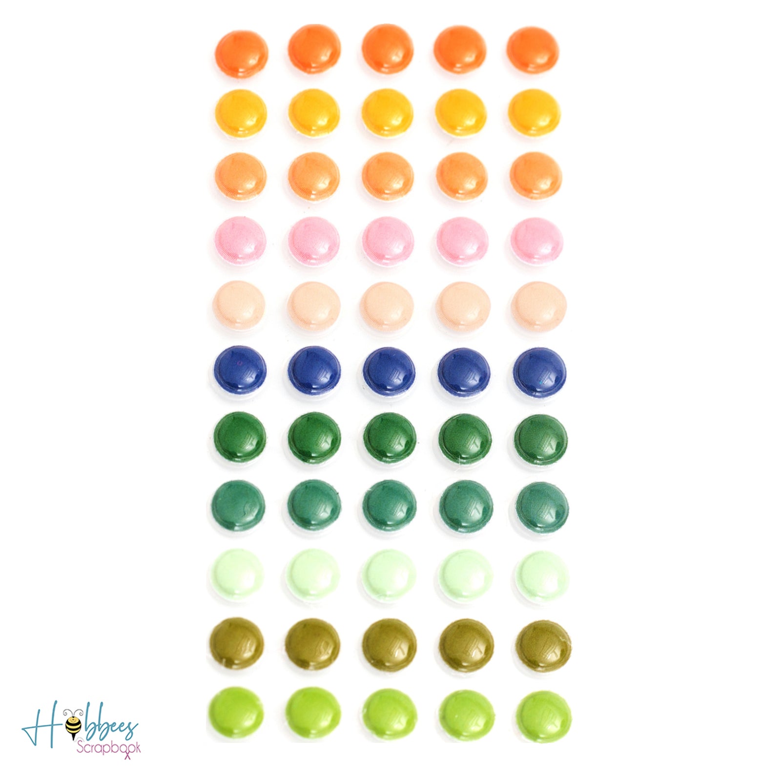 Colorful Puffy Dots Stickers / Estampas en 3D Decorativas