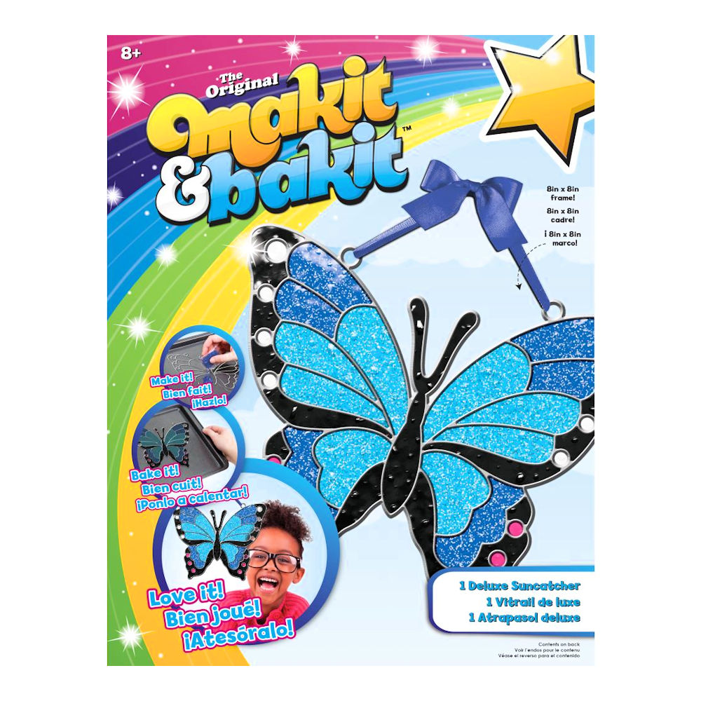 Makit & Bakit Suncatcher Kit Butterfly / Kit Vitral de Mariposa