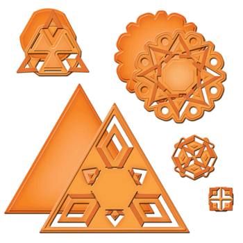 Shapeabilities Cut, Fold &amp; Tuck Dies Star Dreams / Suajes de Corte Y Doblez Estrella Descontinuado Spellbinders