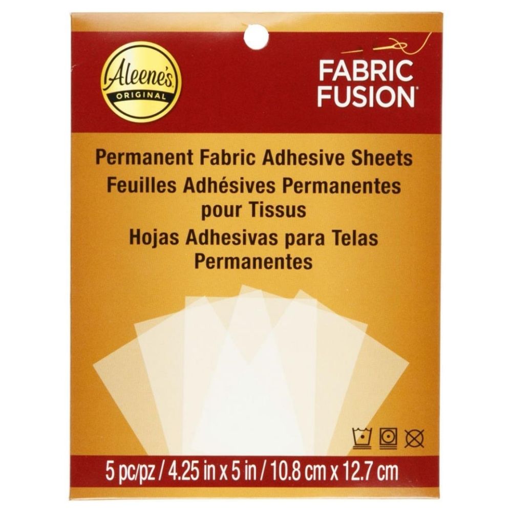 Permament Fabric Adhesive Sheets / Hojas Adhesivas para Tela Permanentes