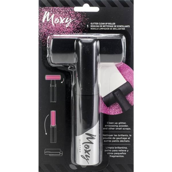 Moxy Clean Up Roller Black & Pink / Rodillo Limpiador