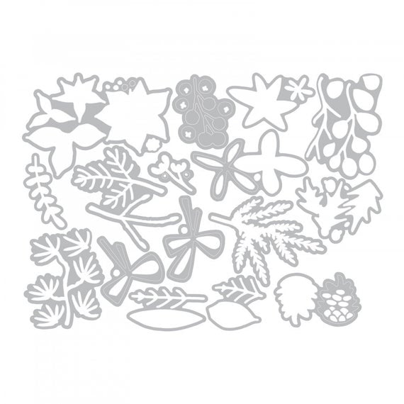 Thinlits Dies Funky Festive / Suaje Festival Floral Descontinuado Sizzix