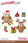 Suaje de Corte de Búho de Navidad / Festive Owls