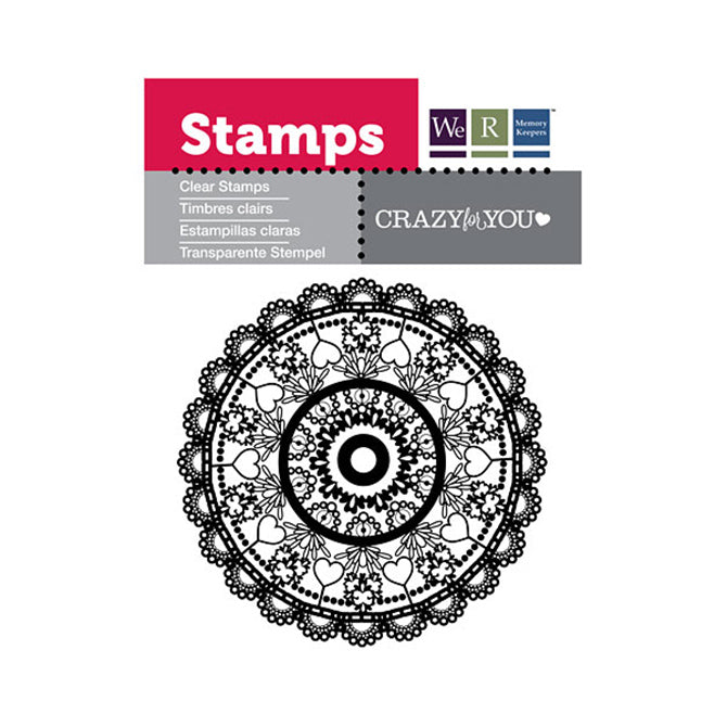 Clear Stamps Crazyfor You / Sellos De Polimero Loco por Ti Descontinuado We R Memory Keepers