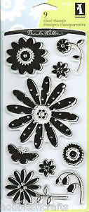 Sellos de Polímero Flores / Pretty Flowers 97609 Descontinuado Inkadinkado