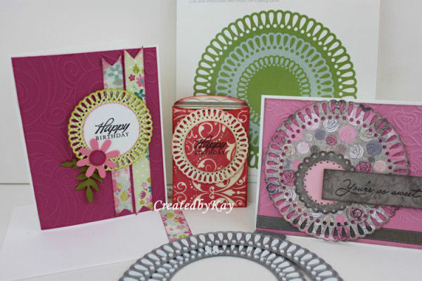 Suaje de Cortre de Circulo Floral / Nesting Floral Doilies Descontinuado LifeStyle Crafts