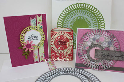 Suaje de Cortre de Circulo Floral / Nesting Floral Doilies Descontinuado LifeStyle Crafts