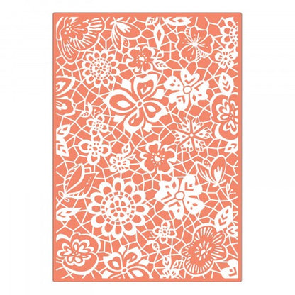 Plus Botanical Lace Embossing Folder / Folder de Grabado Botanico Plus Descontinuado Sizzix