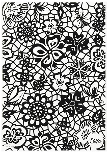 Plus Botanical Lace Embossing Folder / Folder de Grabado Botanico Plus Descontinuado Sizzix