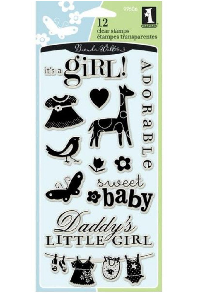 Sellos de Polímero Niña / Baby Girl 97606 Descontinuado Inkadinkado