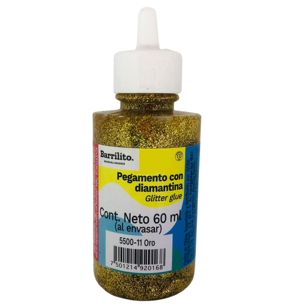 Pegamento Diamantina Fina Color Oro Descontinuado Barrilito