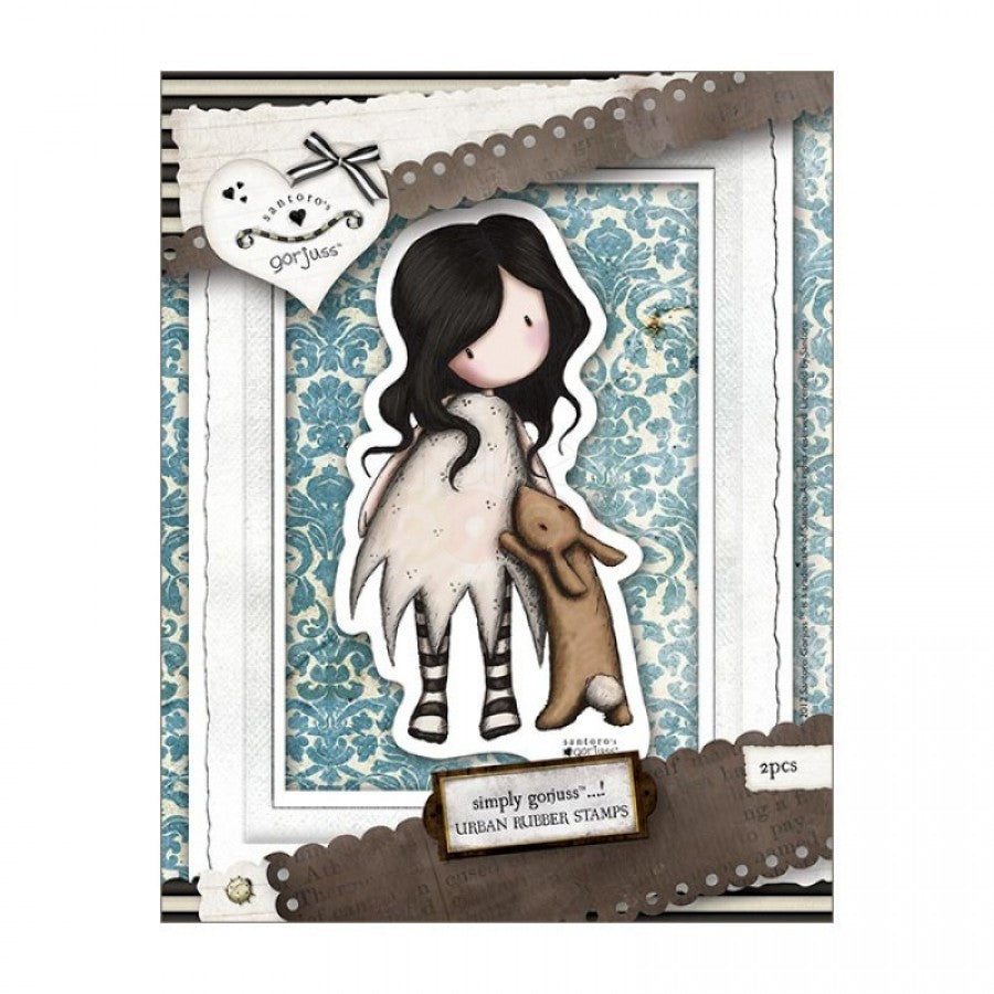 Sellos de Goma  Cling Gorjuss / Gorjuss I Love You Litle Rabbit Descontinuado Santoro