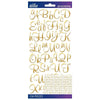 Script Alphabet Gold Foil Stickers / Estampas Alfabeto de Foil Dorado #2