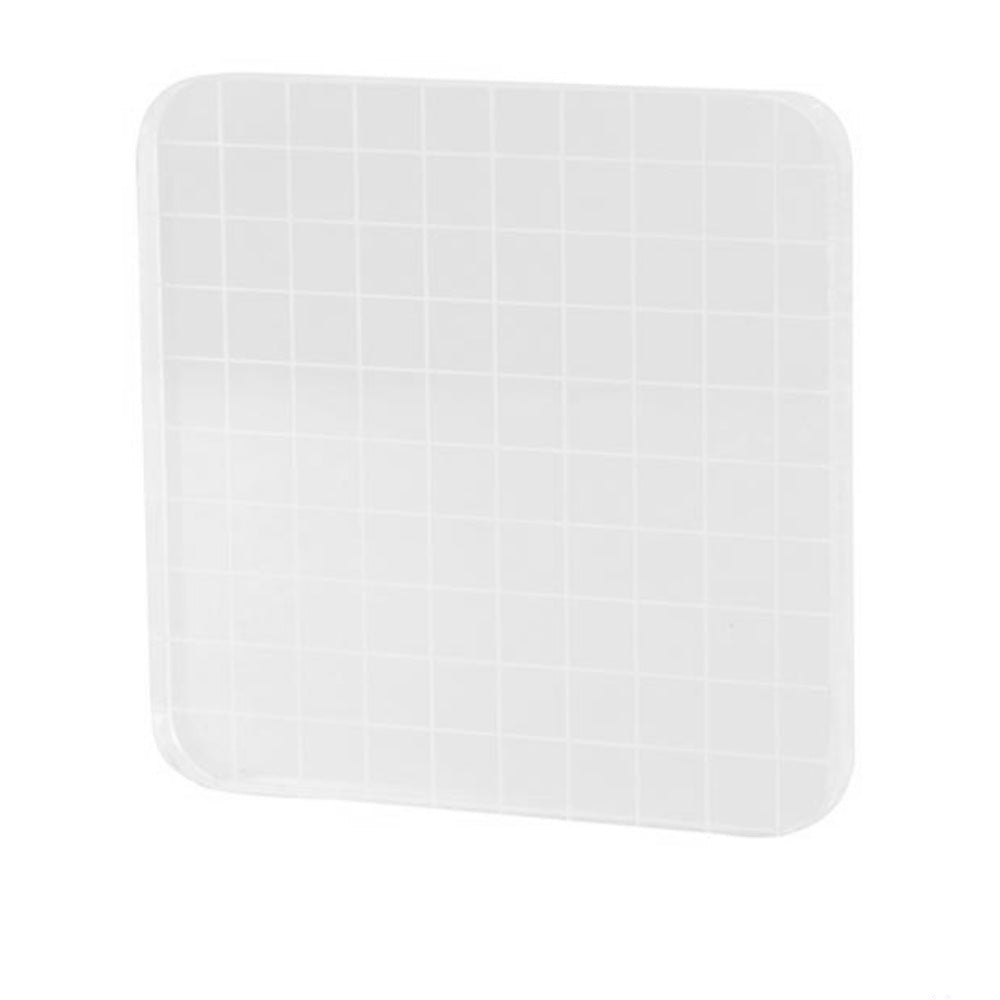Bloque Acrílico para Sellos de 10 x 10 cm Herramientas Hobbees