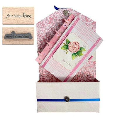 First Come Love Stamp / Sello de Goma "Primero Llega el Amor" Estampas American Crafts