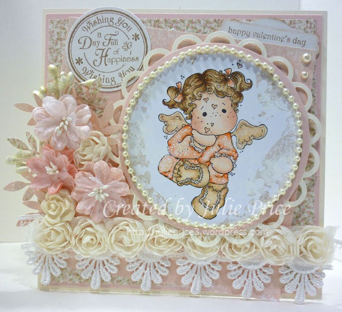 Stamp Cling Tilda With Floating Heart / Sello Cling Tilda Muñeca Descontinuado Magnolia