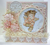 Stamp Cling Tilda With Floating Heart / Sello Cling Tilda Muñeca
