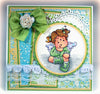 Stamp Cling Tilda With Floating Heart / Sello Cling Tilda Muñeca