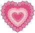 Suaje de Corte de Corazon de Encajes / Nesting Doily Hearts Descontinuado LifeStyle Crafts
