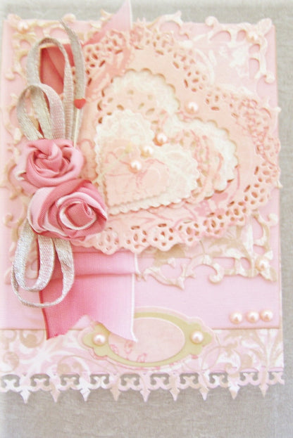 Suaje de Corte de Corazon de Encajes / Nesting Doily Hearts Descontinuado LifeStyle Crafts