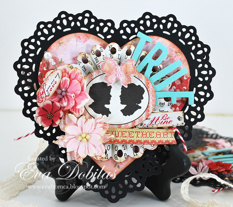 Suaje de Corte de Corazon de Encajes / Nesting Doily Hearts Descontinuado LifeStyle Crafts