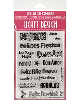 Clear Stamps Hollidays / Sellos De Polimero Días Festivos Descontinuado Uchis Desing