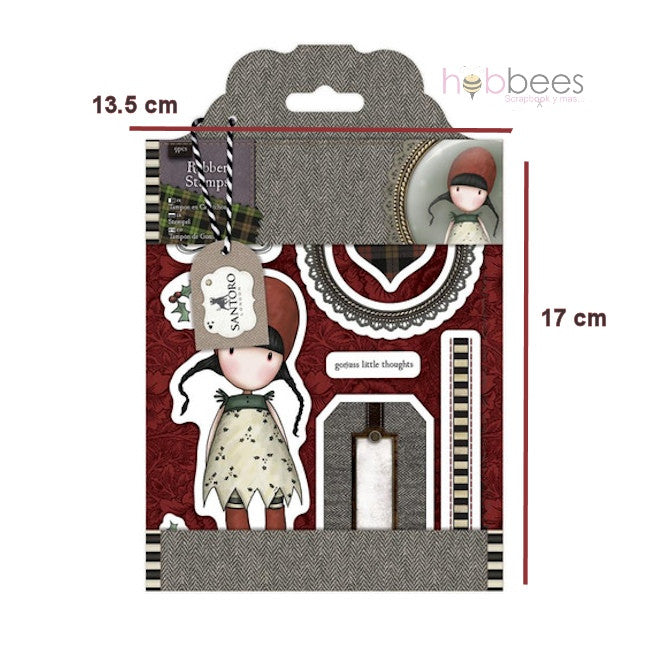 Sellos de Goma Cling Gorjuss / Gorjuss Stamp Holly Descontinuado Santoro