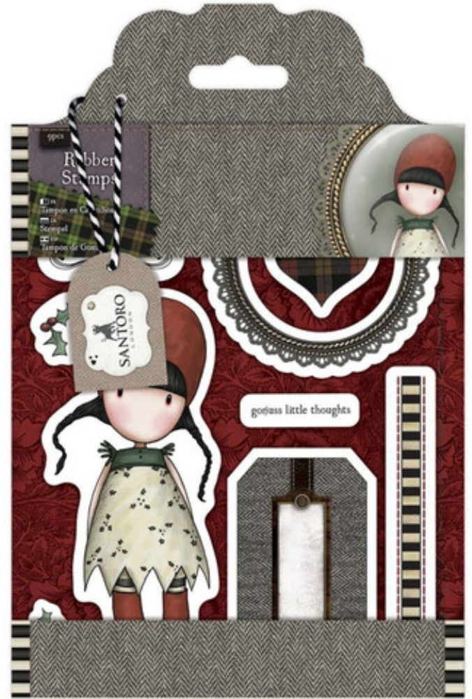 Sellos de Goma Cling Gorjuss / Gorjuss Stamp Holly Descontinuado Santoro
