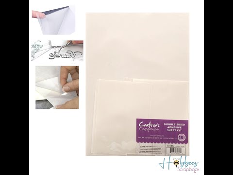 Double Sided Adhesive Sheet Kit / 18 Hojas con Adhesivo Doble Cara Adhesivos / Pegamentos Crafter&
