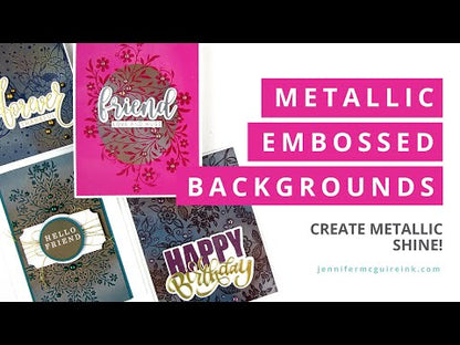 Metallic Rub-On Paint Palette 4 / Paleta de Pintura Metálica para Frotar Pintura y Medios Mixtos Craft T Products