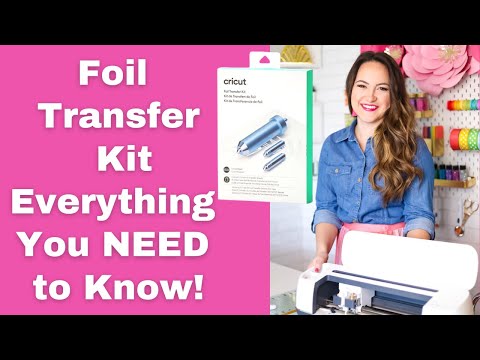 Foil Transfer Kit / Kit de Transferencia de Foil Navajas y cuchillas para máquinas Cricut